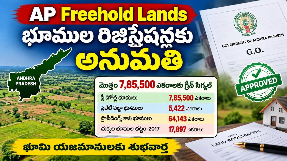 AP Freehold Lands Registration Permission in Andhra Pradesh