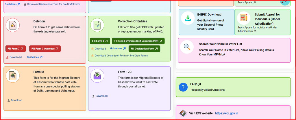Voter ID Card Online Download Process 2026: e-EPIC PDF ఇలా డౌన్లోడ్ చేసుకోండి 2 Election Portal E-PIC Download Option